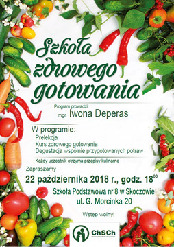 Skoczów: szkoła zdrowego gotowania 22.10.2018