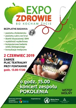 Wiadomości z Zabrza: Expo Zdrowie i koncert zespołu "Pokolenia"