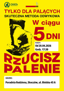 Rzuć palenie w 5 dni – bezpłatny program antynikotynowy w Skoczowie