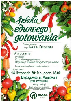 Międzyświeć: Szkoła Zdrowego gotowania 14-11-2019