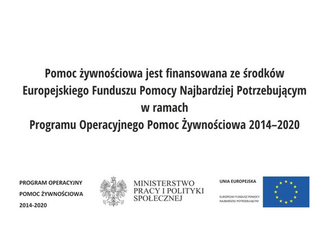 Pomoc żywnościowa 2016 – sprawozdanie